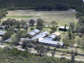 Aerial view of Camp Drewe