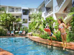 Flynns Beach Resort has tropical surroundings with 2 pools - a perfect family friendly getaway