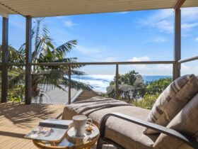 Relax on the deck with ocean views