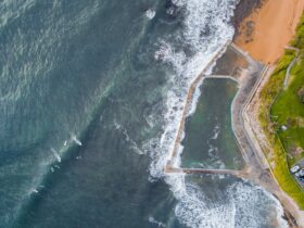 Aerial View of Collaroy Rockpool