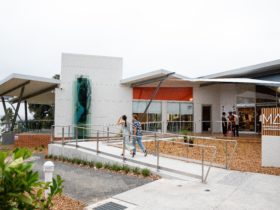 Entrance into the new Museum of Art and Culture Lake Macquarie