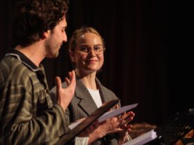 Eryn-Jean Norvill and Danny Ball performing in Play In A Day