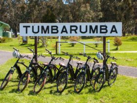 E-bikes at the Tumbarumba Trail Head