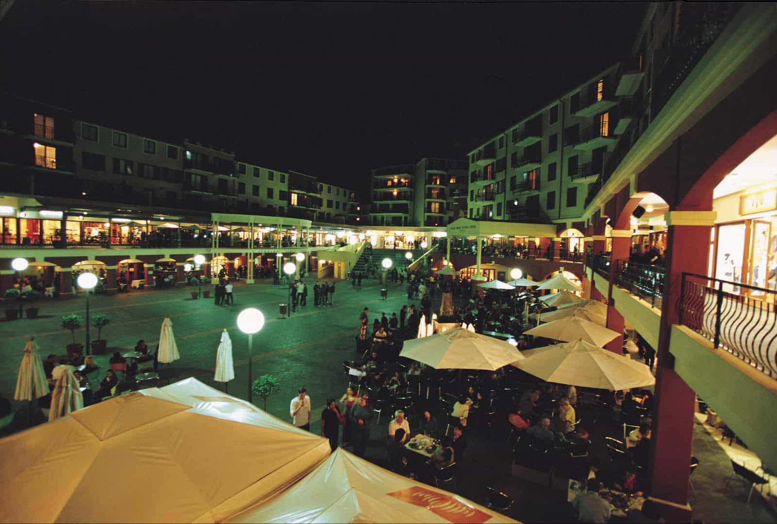 View of the Italian Forum at night, Leichhardt