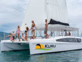 This photo shows Kuru, our signature vesselsailing in Vietnam prior to sailing to Darwin
