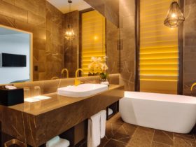 The Signature Sky Penthouse features 2 luxurious bathrooms