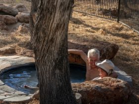 Private outback soak pools at Talaroo