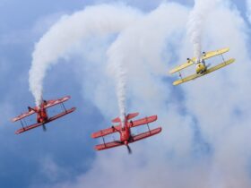 Aerobatic display at Pacific Airshow®