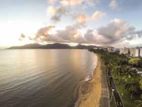 Cairns esplanade from the air