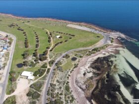 Aerial view front nine and coast