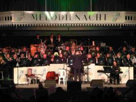 Tanunda Town Band playing at the Melodienacht concert