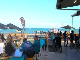 Beachport Brewing Co View and crowd