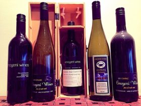 A selection of wines available
