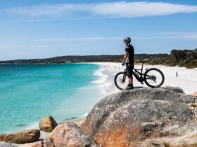Bay of Fires is the finishing point on the unique and amazing Bay of Fires mountain bike trail