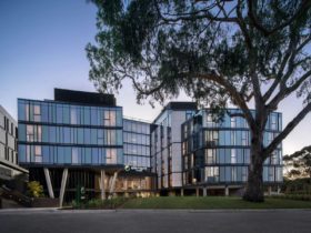 The modern design of Element Melbourne Richmond marries beautifully with the green spaces of Botanic