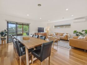 Image of modern home with timber floors and comfortable furnishings