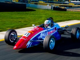 Front facing image of a Formula Ford Race Car