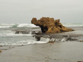 Dragon Head Rock at Number 16 Beach