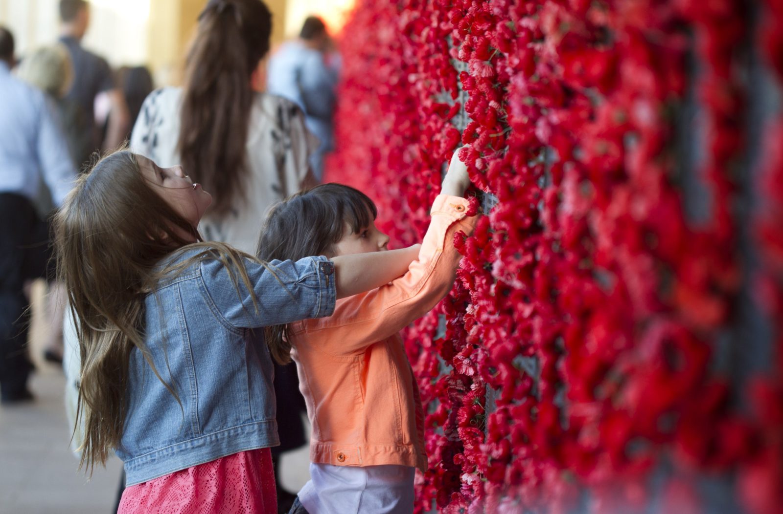 Children at the Roll of Honour