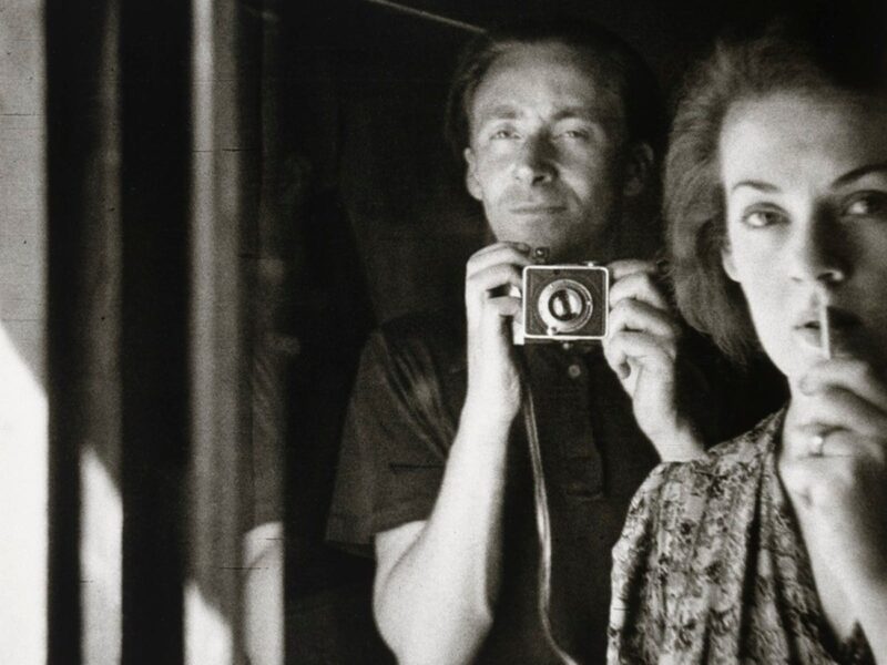 In the mirror: self portrait with Joy Hester (detail) 1939 Albert Tucker