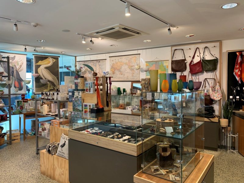 The Curatoreum Arboretum store - inside of store showing a range of giftware