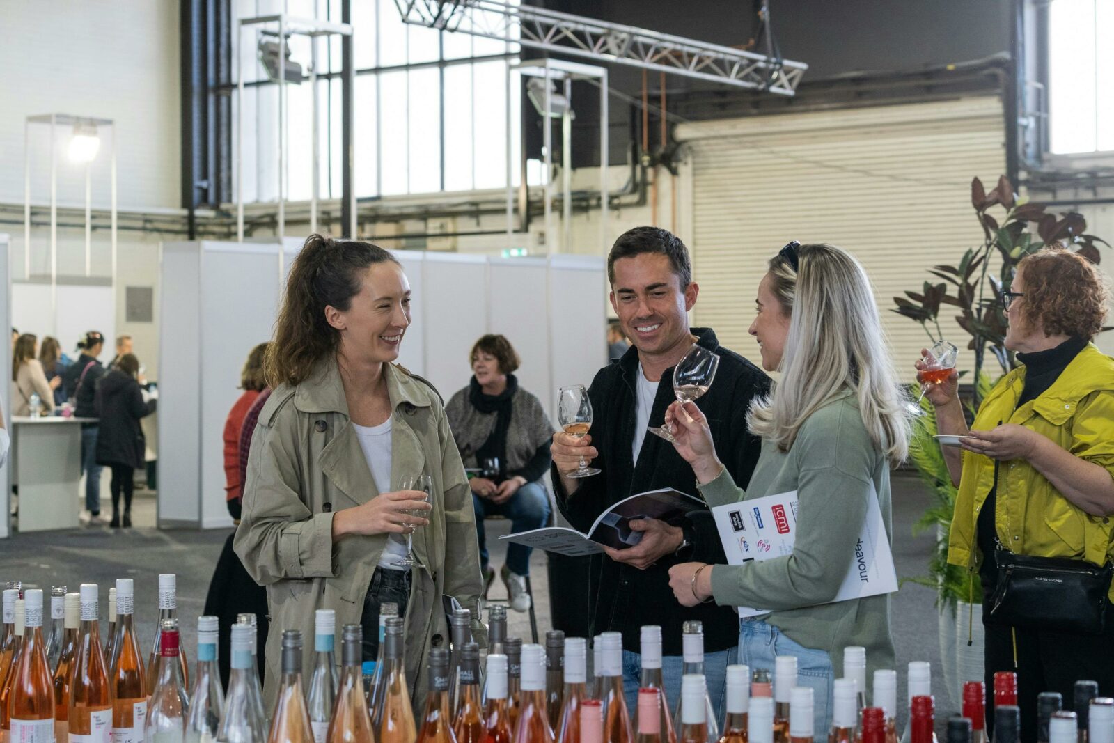 People tasting wine at the National Wine Experience