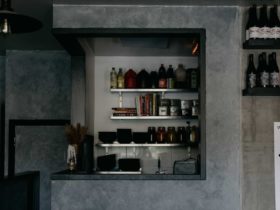 Interior with shelf