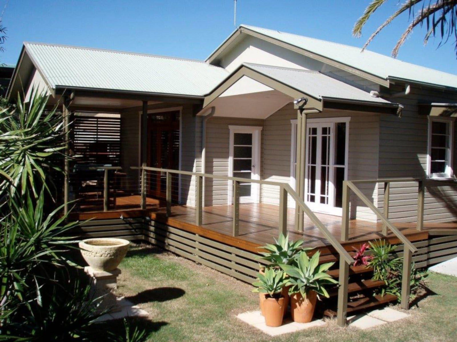 holiday cottage with timber front verandah