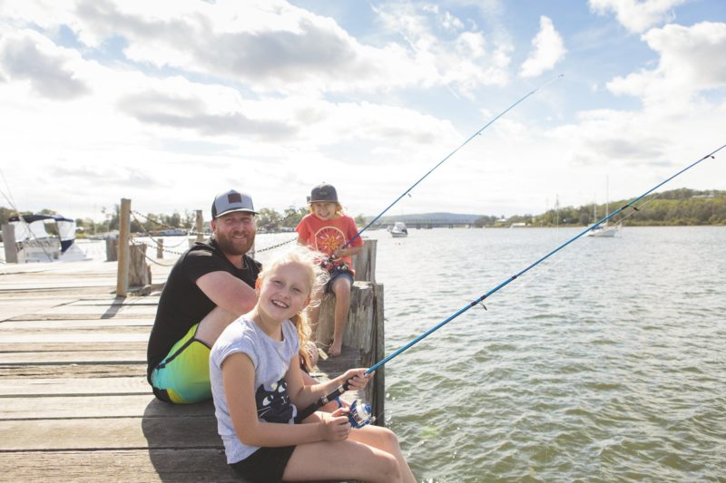 BIG4 Karuah Jetty Port Stephens Family Friendly fishing time off the jetty