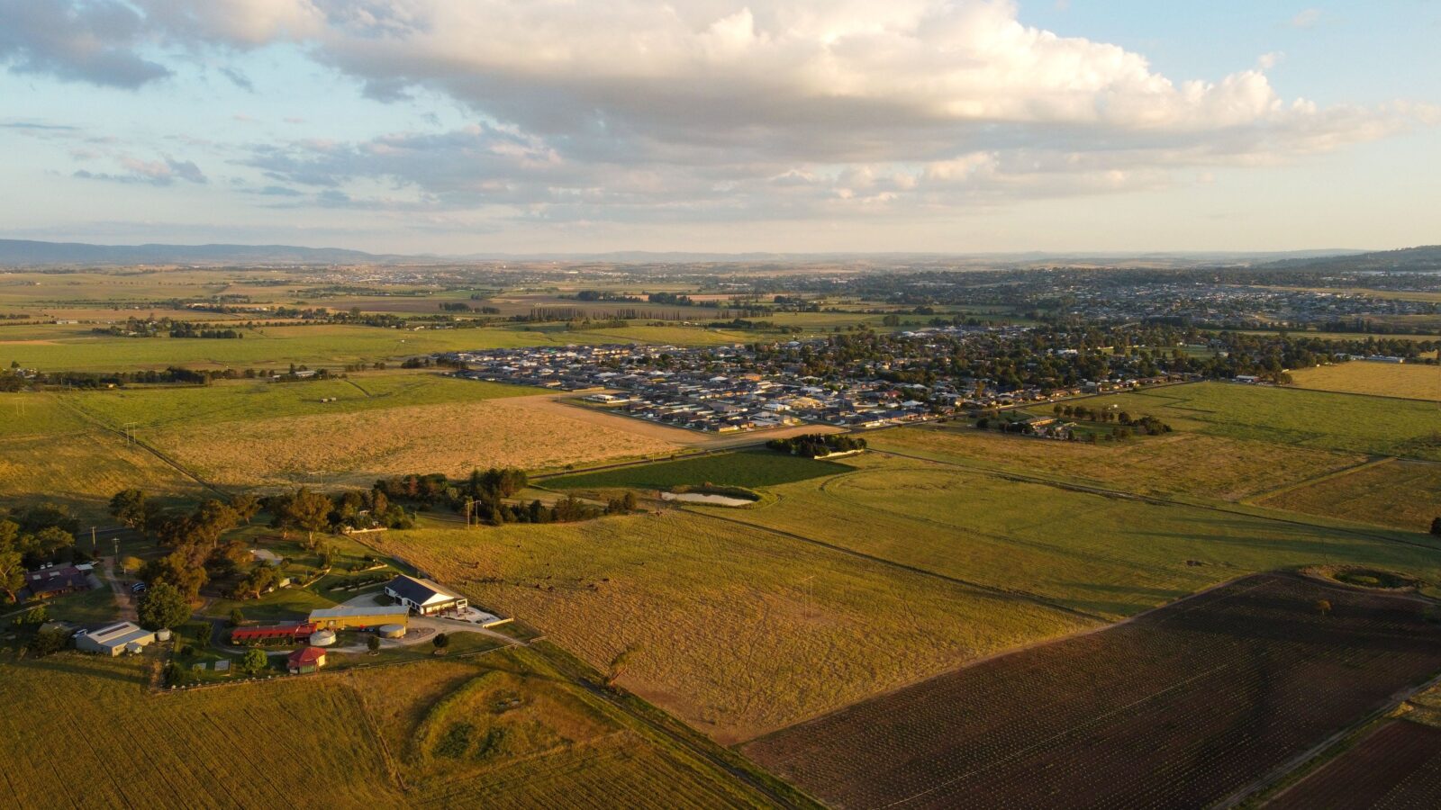Overlooking Bathurst to the south and our farm to the west, thus view f