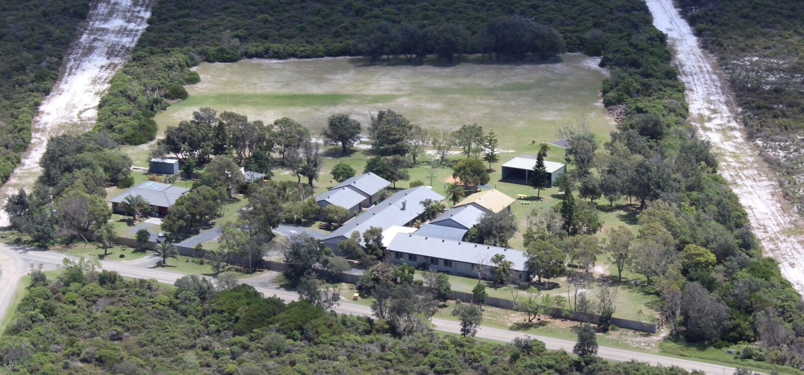 Aerial view of Camp Drewe