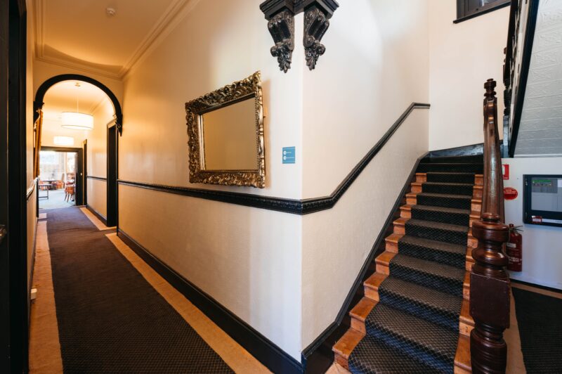 Corridor and stairs to first floor