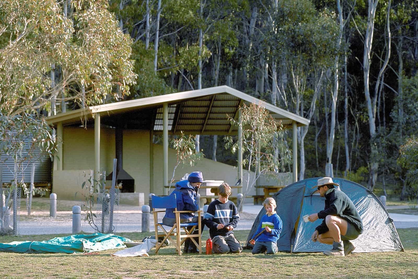 Camping at Honeysuckle Campground