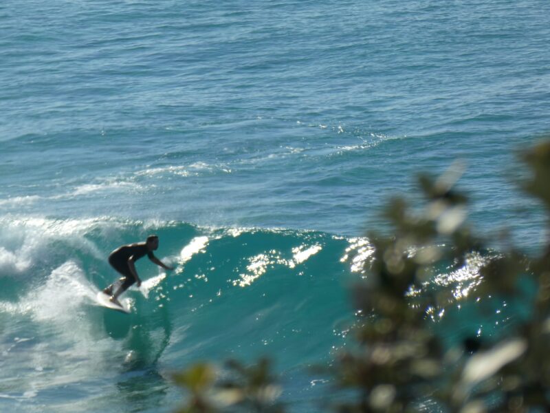 view of surfer from V1 verandah