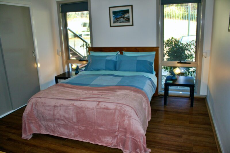 Bedroom 3 - Sleeps up to 4. 1 x Queen Bed & 1 x set of Hypersonic Bunk Beds