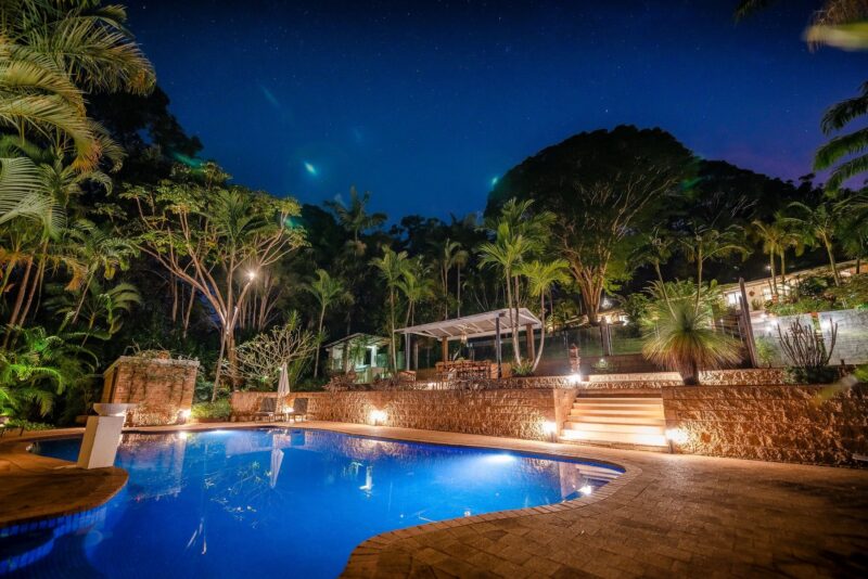 Sensom Boutique Accommodation private resort style pool for just 3 couples. Private & quiet property