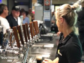 South Gate Inn, providing beers on tap