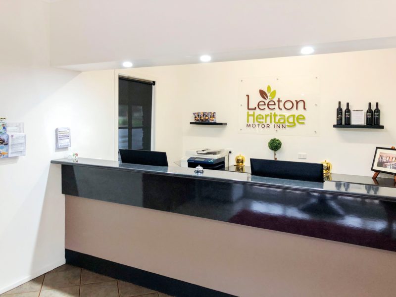 Reception at The Leeton Heritage Motor Inn