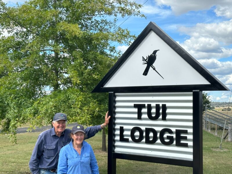 Diana & Tony Tui Lodge Sign