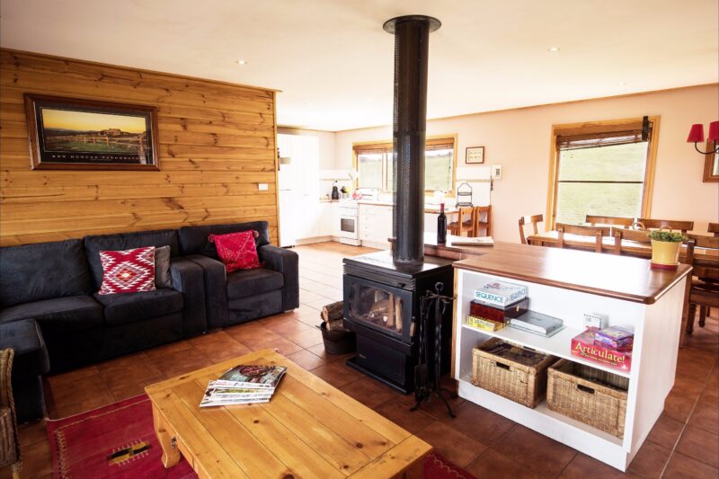 Each cottage is fully self contained with large living areas and even an outdoor BBQ.