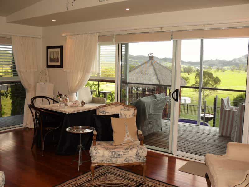 Villa Medici B and B at Gloucester NSW - breakfast room with views
