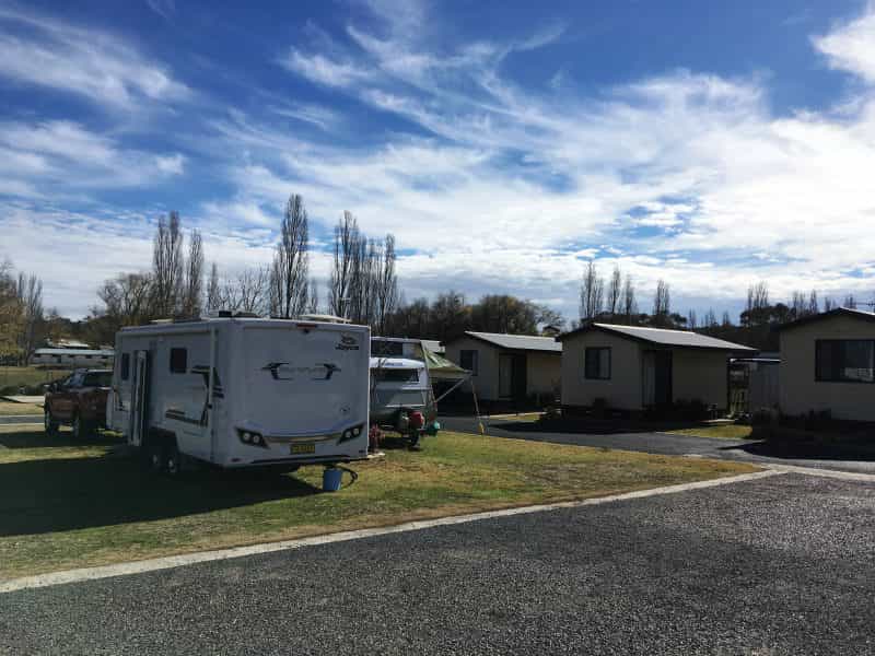 Just some of the cabins at Walcha Caravan Park