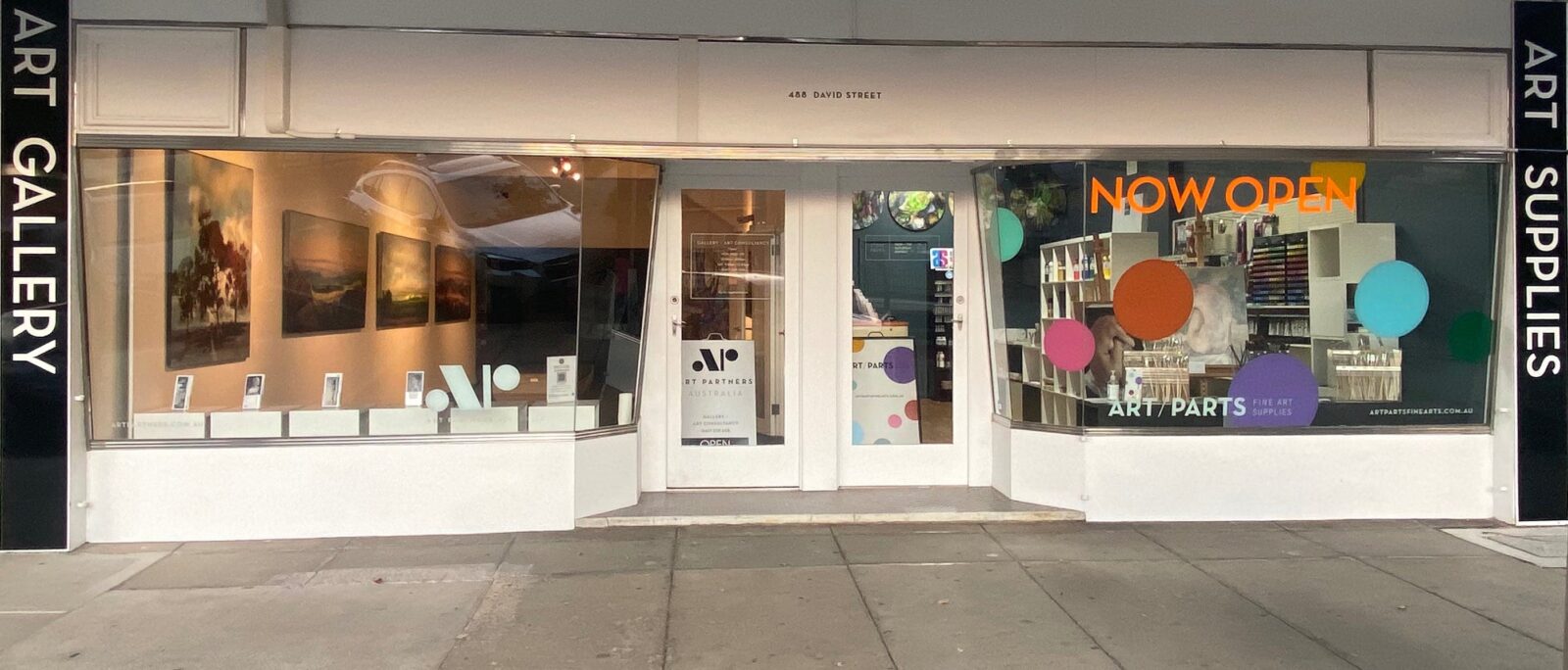 New shop front Art Partners Australia