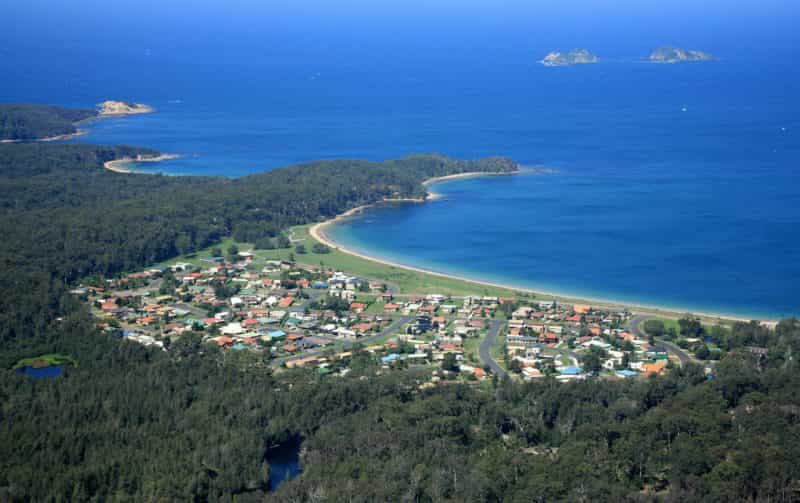 Aerial of Maloneys Beach