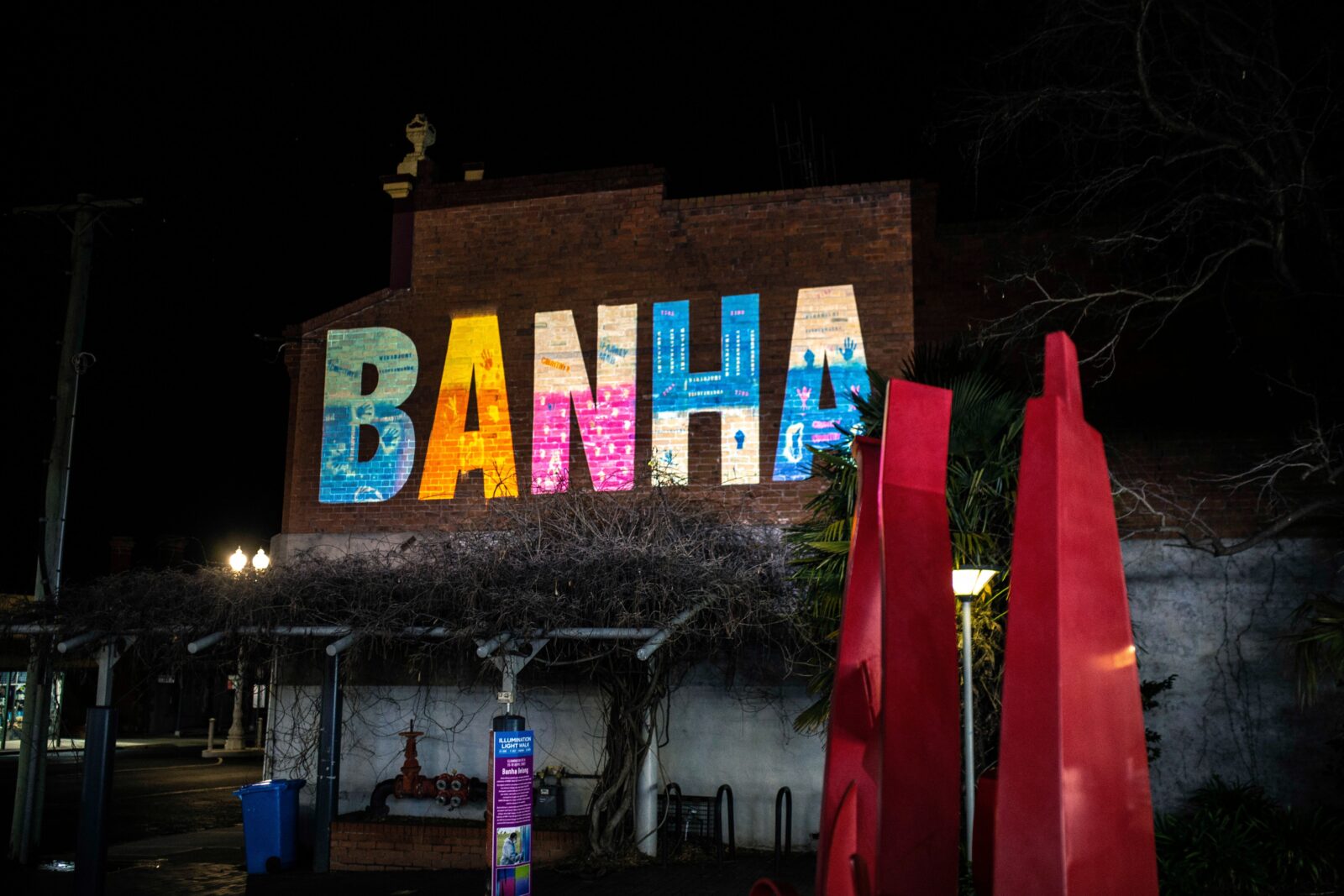 Banha Belong 2021 digital projection. Photo: Henry Denyer-Simmons