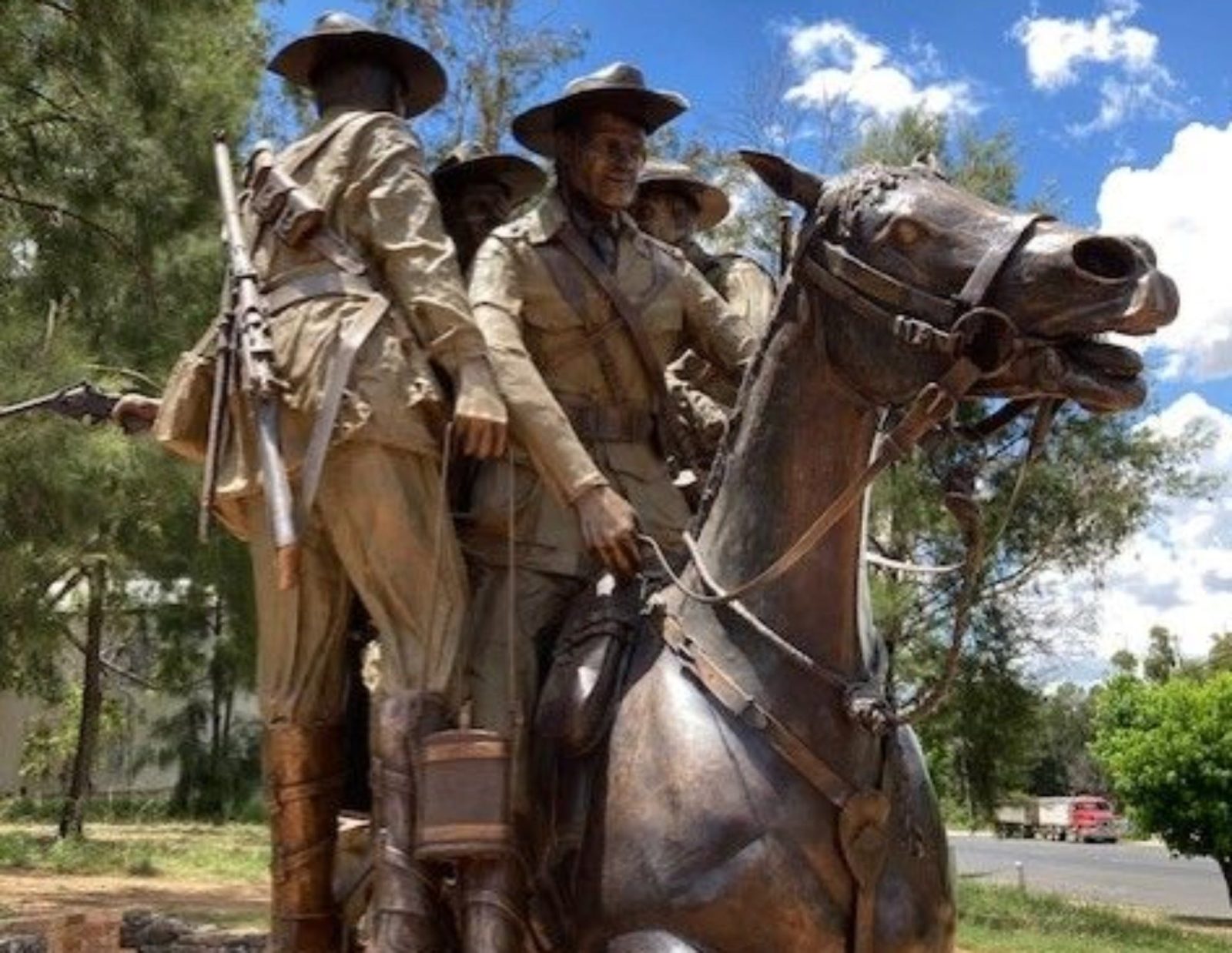 The epic feat of Australia's best known war horse features in a park at Harden-Murrumburah.