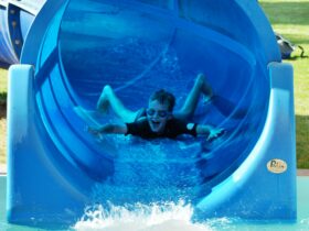 Cobar Memorial Swimming Pool slide