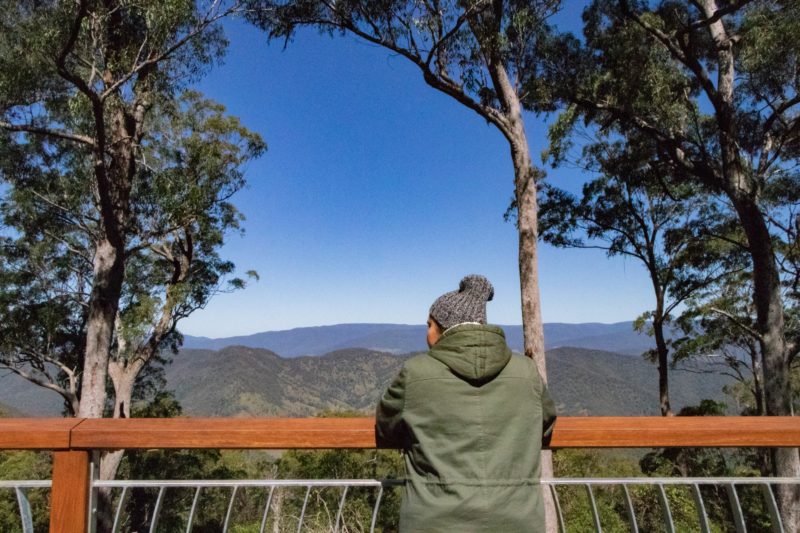 Cobark Lookout is a great place to take in southerly views from the Barrington Tops