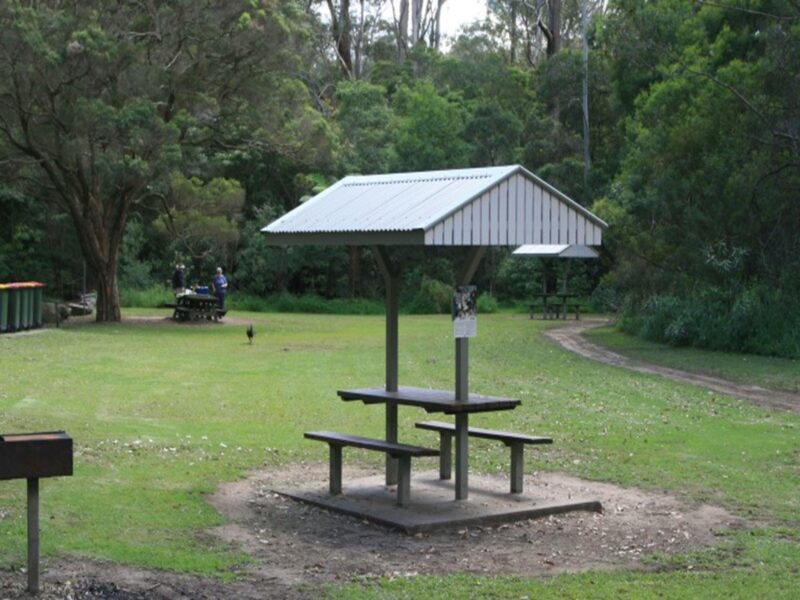 A picnic shelter at Cottonwood Glen picnic area in Lane Cove National Park. Photo: Nathan