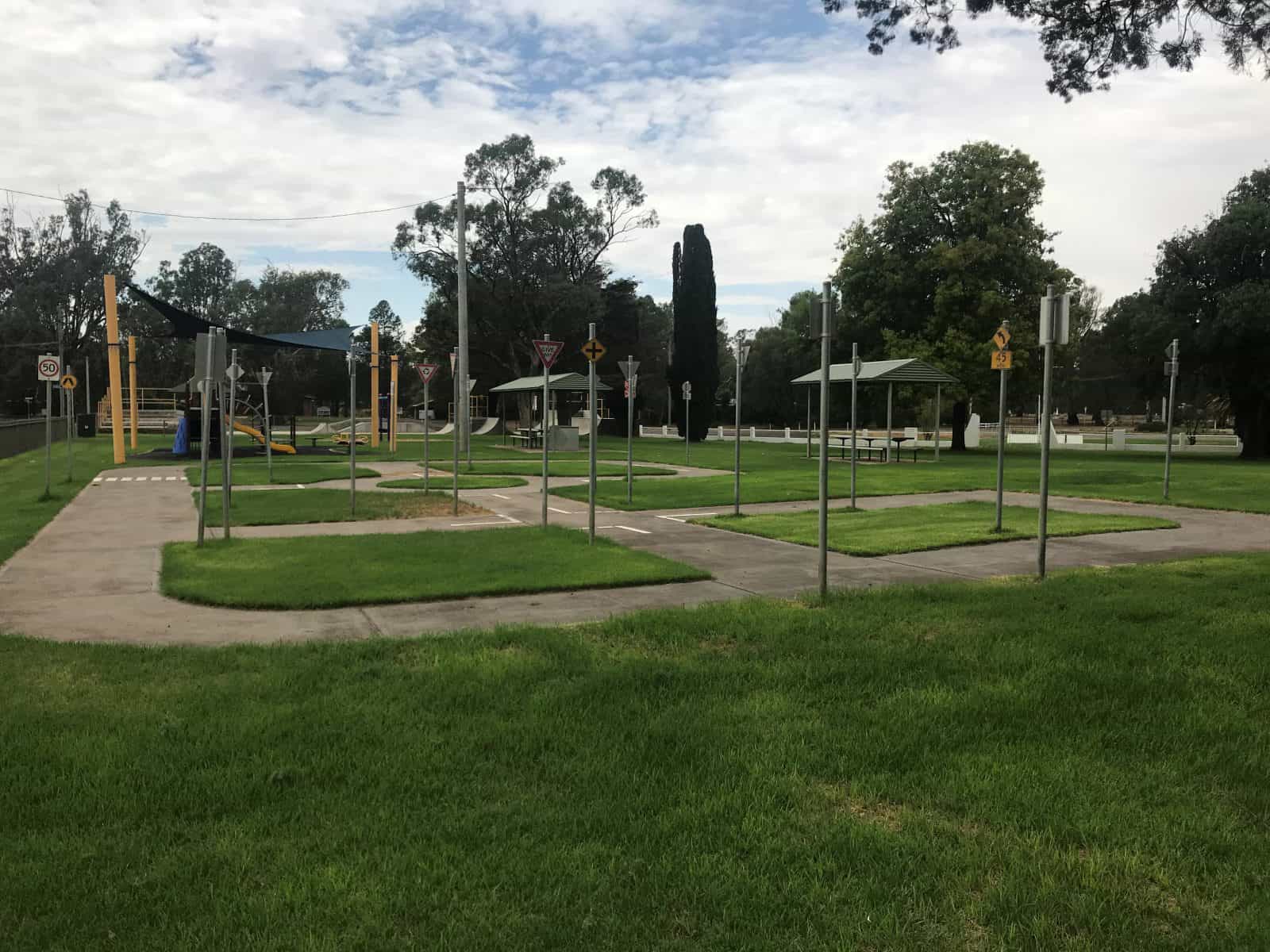 Park, bikes, playground